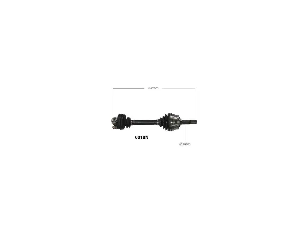 1999-2001 Saab 9-5 CV Axle Assembly - Front (Autopart International)