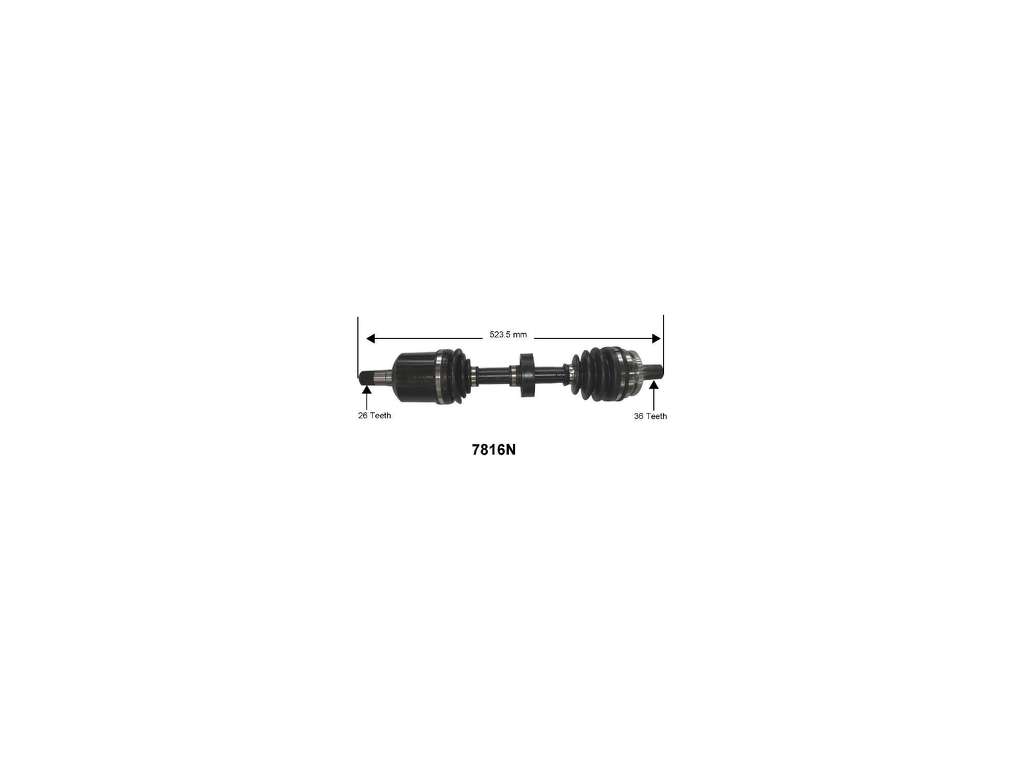 2001-2007 Volvo V70 CV Axle Assembly - Front Left (Autopart International)