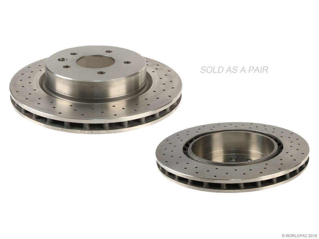 1998-2003 Jaguar XJR Disc Brake Rotor Set - Rear (Eurospare)