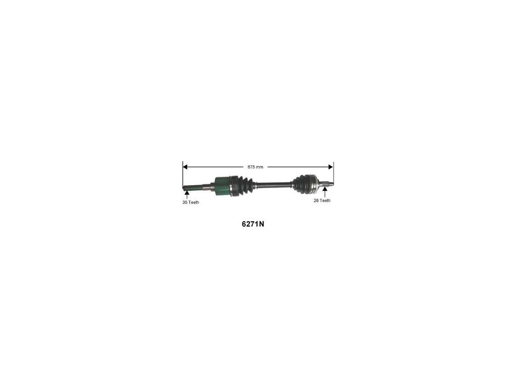 1994-2002 Mazda 626 CV Axle Assembly - Front Left (Autopart International)
