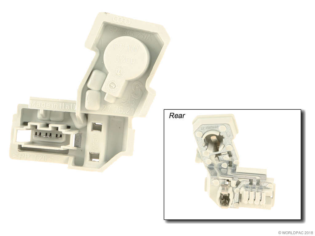 2006-2008 Audi A3 Tail Light Socket - Left Inner (Genuine)