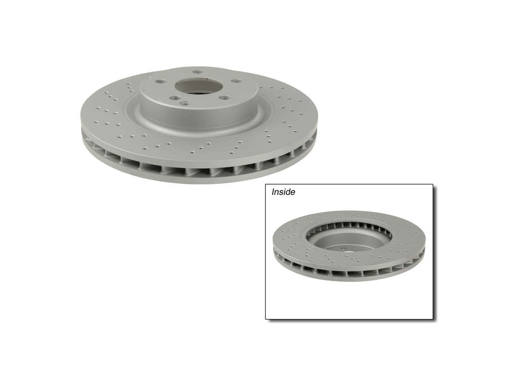 2003-2006 Mercedes-Benz SL500 Disc Brake Rotor - Front (Zimmermann Coated)