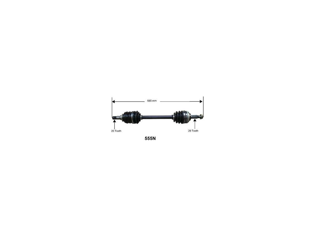 1999-2001 Toyota Solara CV Axle Assembly - Front Left (Autopart International)