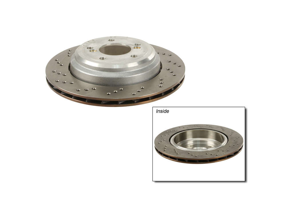 2004-2006 BMW M3 Disc Brake Rotor - Rear Left (Zimmermann Formula Z)