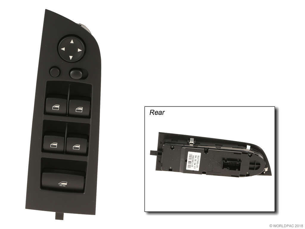2007-2013 BMW 328i Door Window Switch - Front Left (Genuine)
