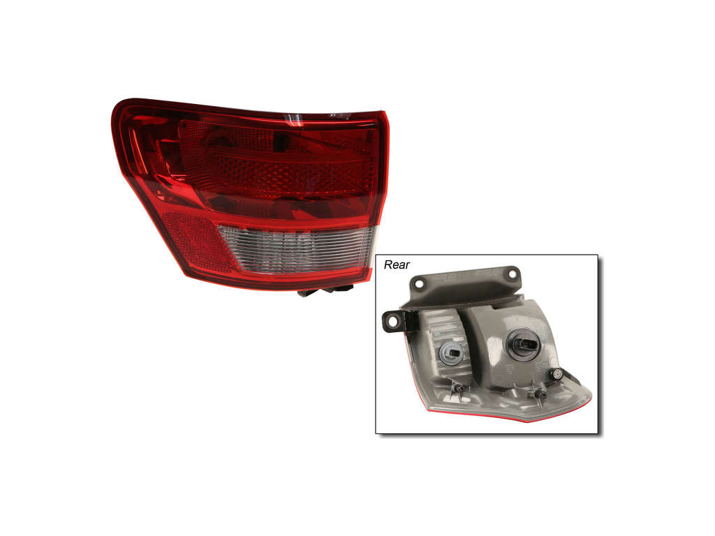 2011-2013 Jeep Grand Cherokee Tail Light Assembly - Left (Mopar)