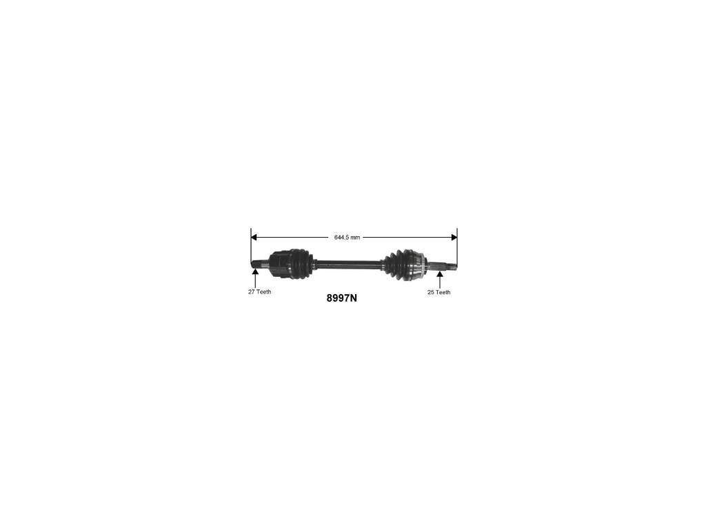 1995-1998 Eagle Talon CV Axle Assembly - Front Right (Autopart International)
