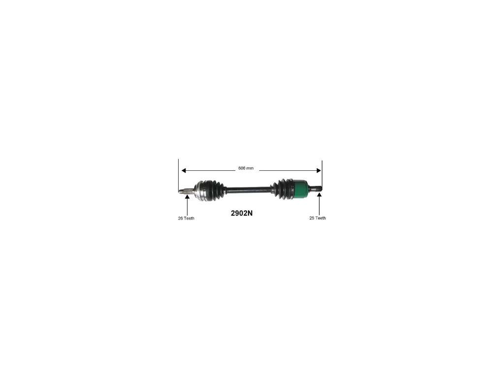 2001-2005 Honda Civic CV Axle Assembly - Front Right (Autopart International)