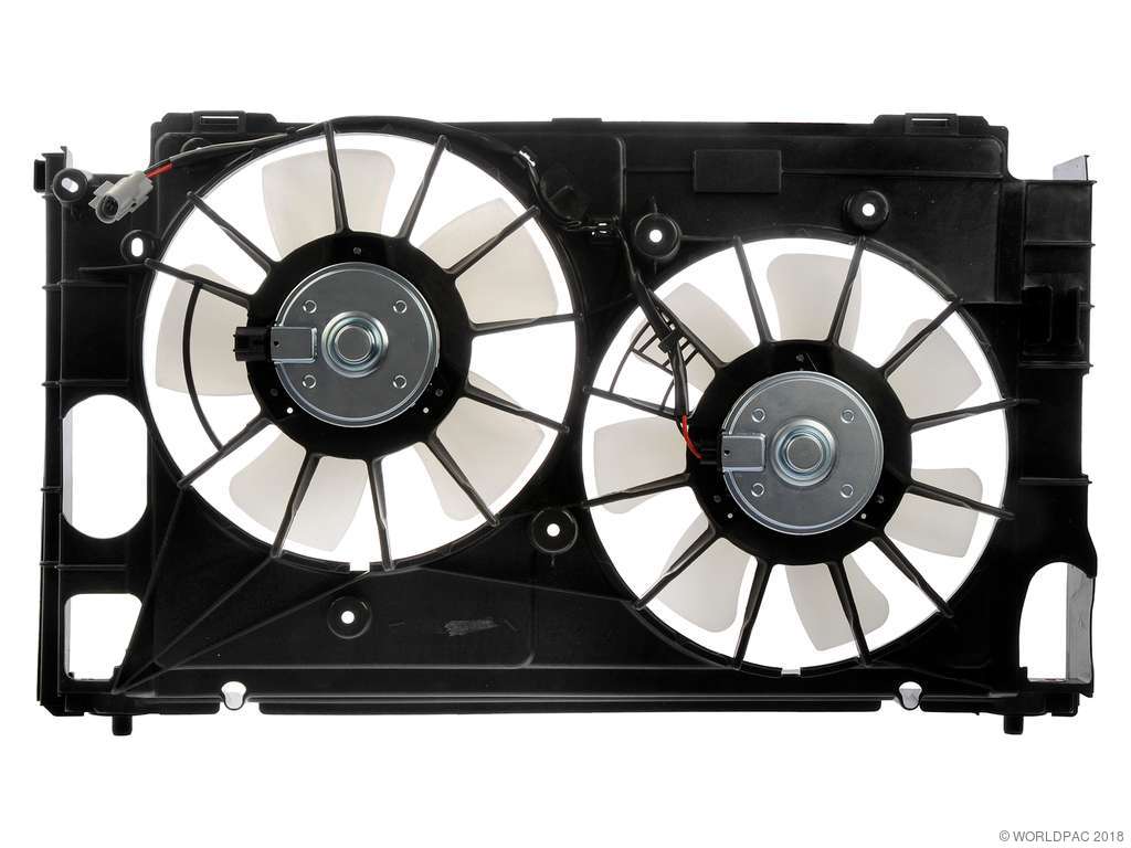 2010-2015 Toyota Prius Engine Cooling Fan Motor - Left (Genuine)