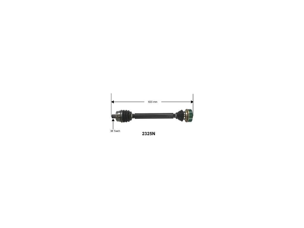 1996-2001 Audi A4 Quattro CV Axle Assembly - Front Left (Autopart International)