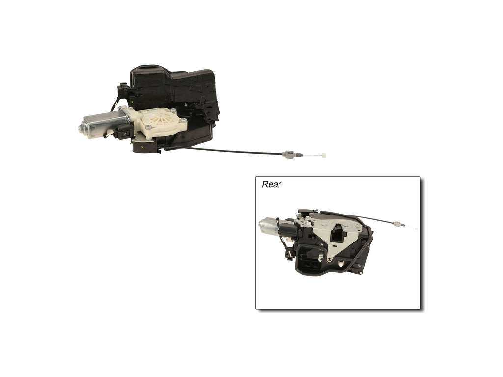 2006-2008 BMW 750i Door Latch Assembly - Rear Left (Genuine)