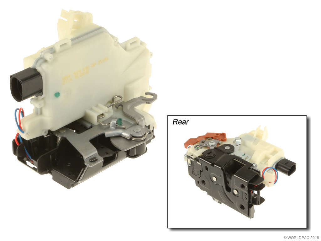 2010-2014 Volkswagen Golf Door Latch Assembly - Rear Left (Original Equipment)