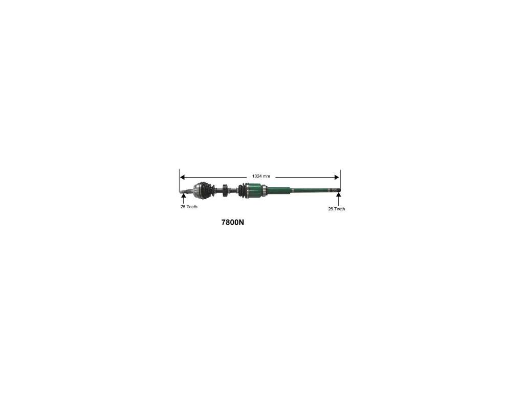 1998 Volvo V70 CV Axle Assembly - Front Right (Autopart International)