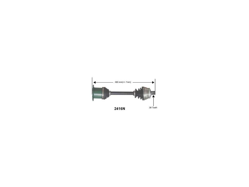 2002-2003 Audi S6 CV Axle Assembly - Front Right (Autopart International)