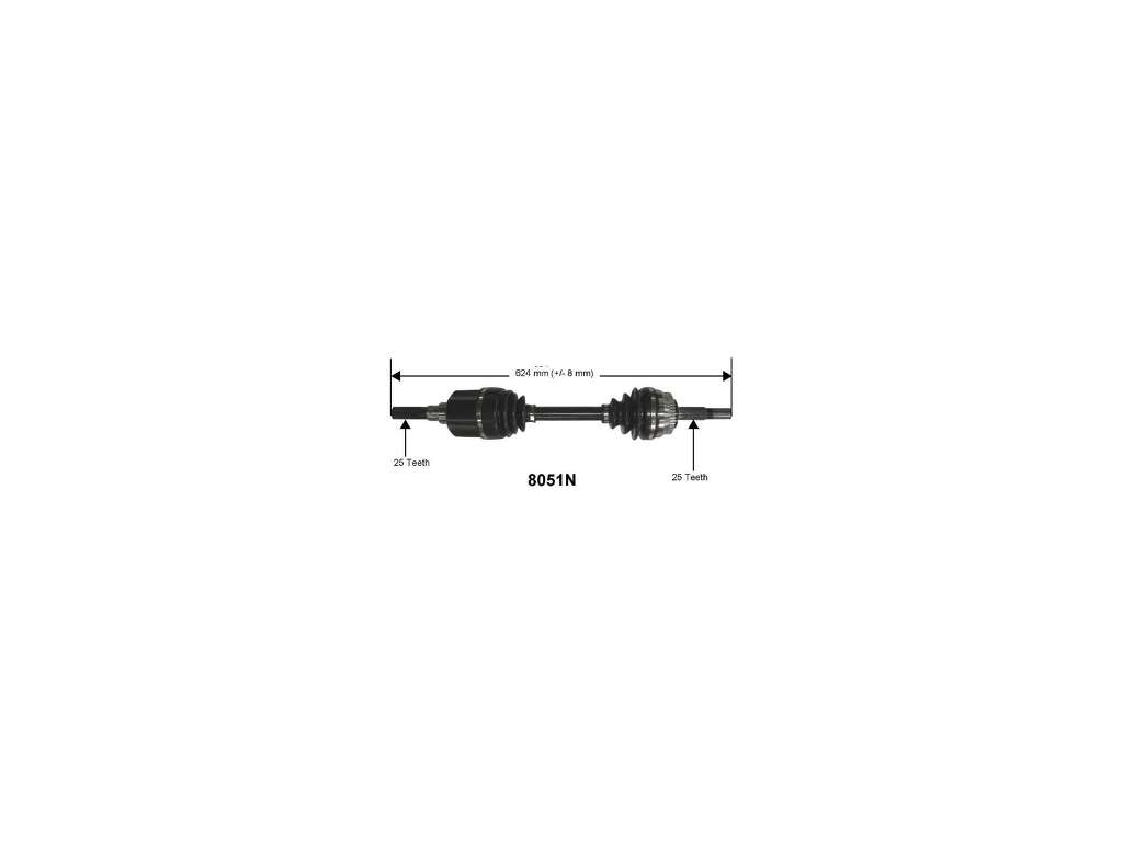 1991-1993 Nissan NX CV Axle Assembly - Front Left (Autopart International)