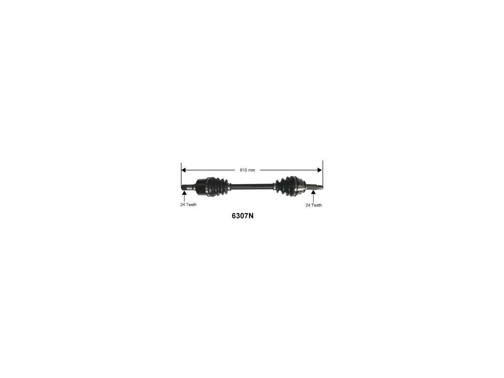 2001-2005 Kia Rio CV Axle Assembly - Front Left (Autopart International)