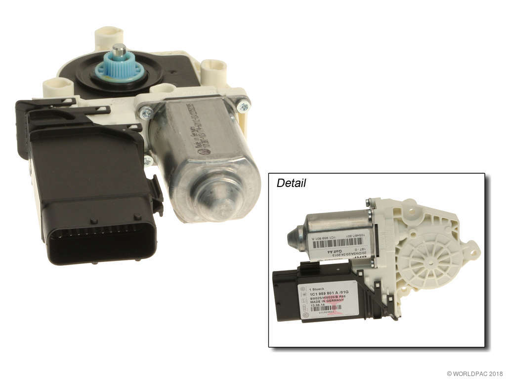 2002-2005 Volkswagen Jetta Power Window Motor - Front Left (Genuine)