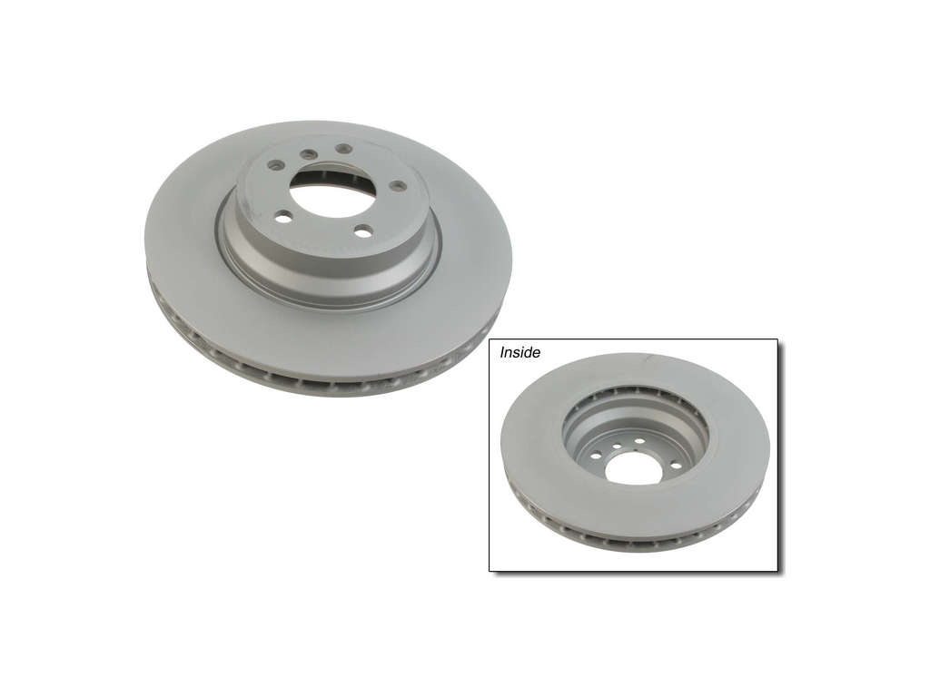 2006-2008 BMW 750i Disc Brake Rotor - Front (Zimmermann Coated)