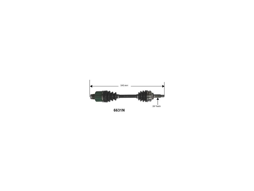 2001-2011 Mazda Tribute CV Axle Assembly - Front Right (Autopart International)