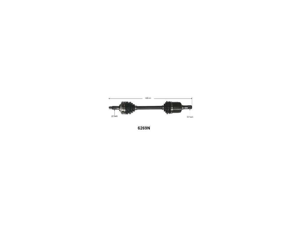 1993-2002 Mazda 626 CV Axle Assembly - Front Left (Autopart International)
