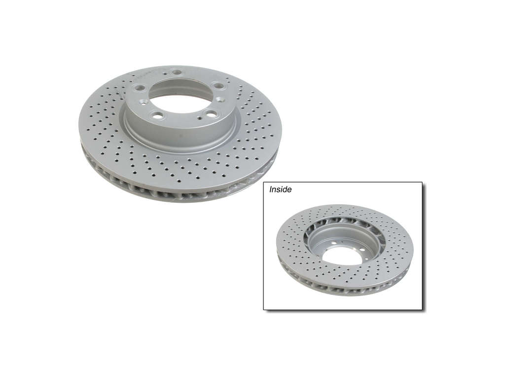 2000-2012 Porsche Boxster Disc Brake Rotor - Front Right (Zimmermann Coated)