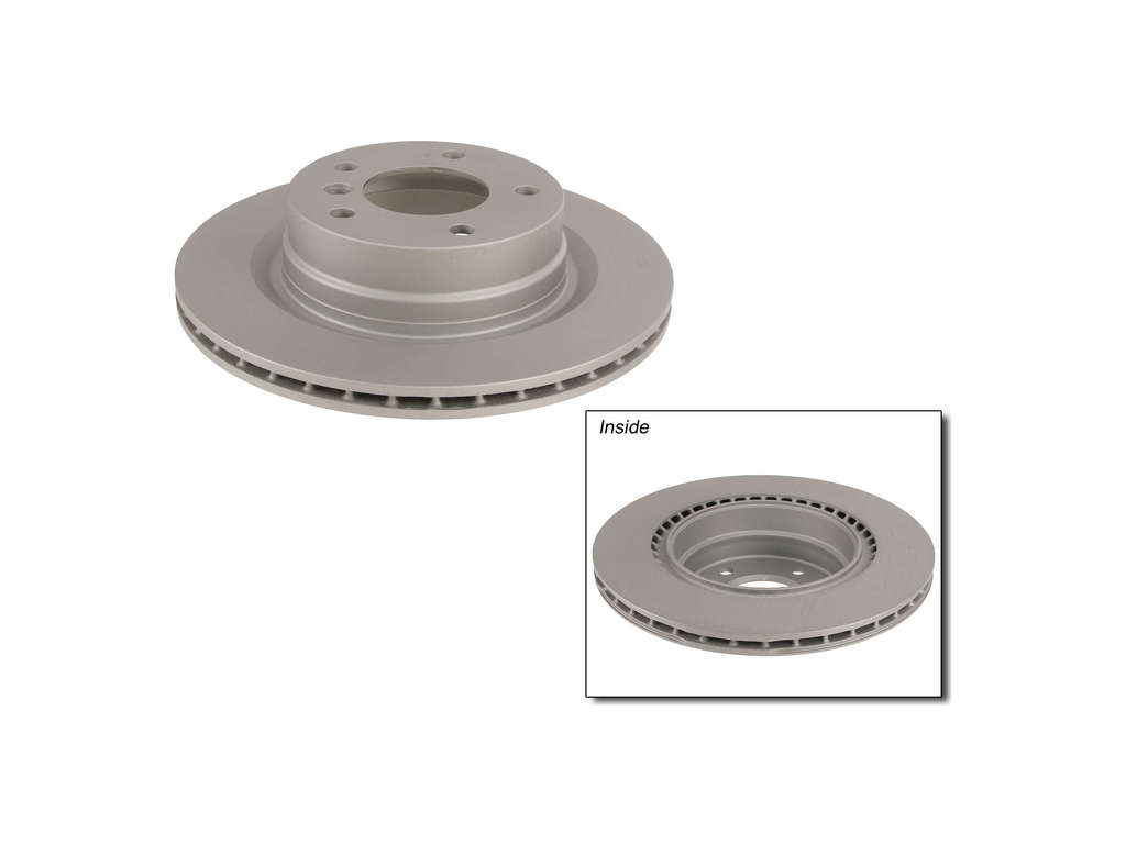2006-2011 BMW 323i Disc Brake Rotor - Rear (Zimmermann Coated)