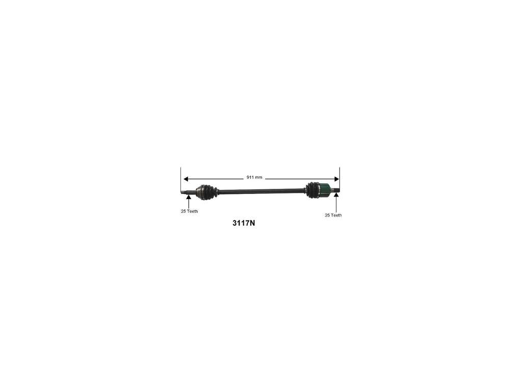 2000-2006 Hyundai Accent CV Axle Assembly - Front Right (Autopart International)