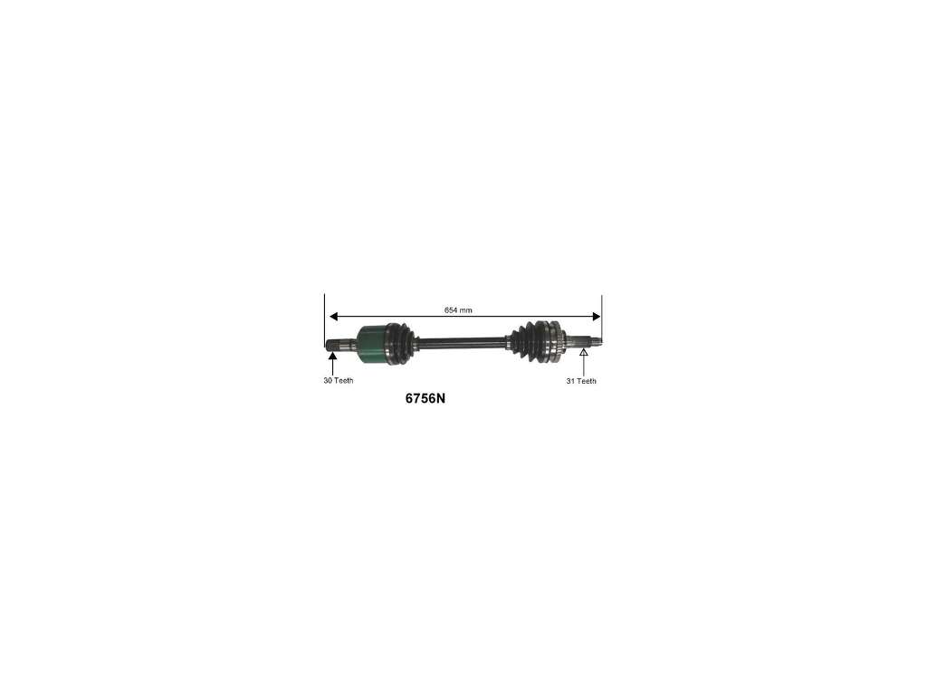 1995-2000 Mazda Millenia CV Axle Assembly - Front Left (Autopart International)