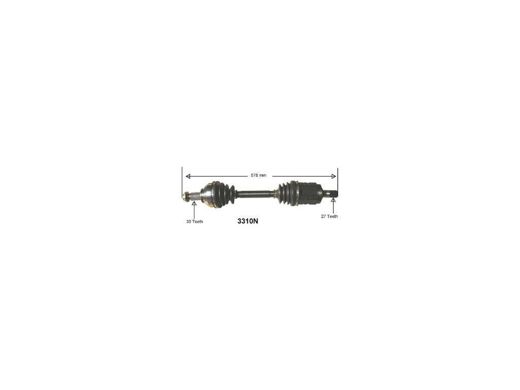 2001-2005 BMW 330xi CV Axle Assembly - Front Left (Autopart International)
