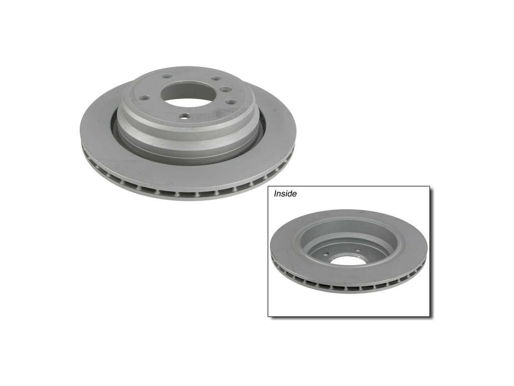 1997-2000 BMW 528i Disc Brake Rotor - Rear (Zimmermann Coated)