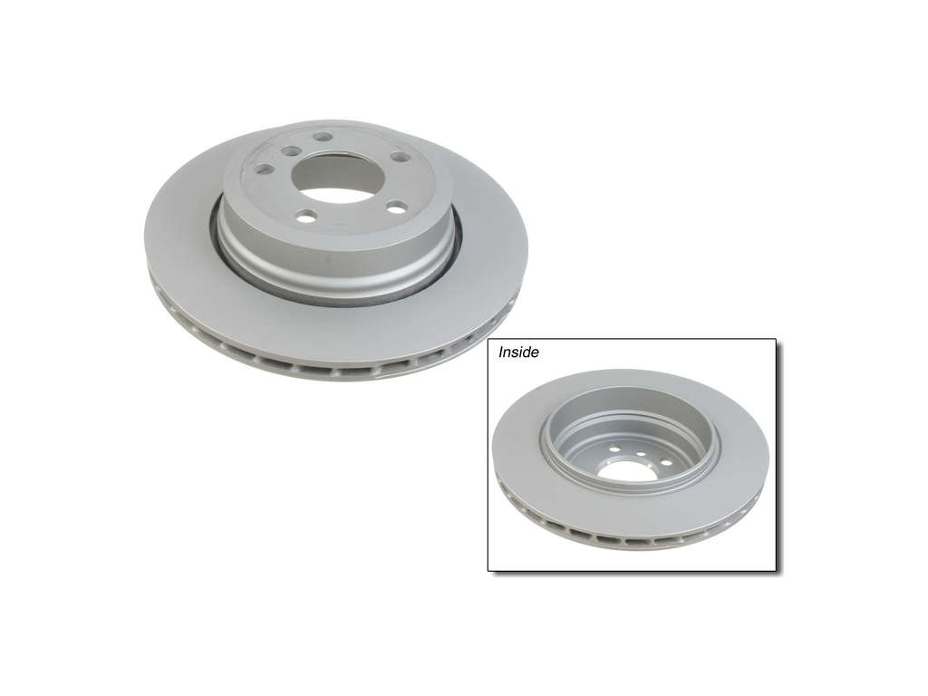 2004-2010 BMW X3 Disc Brake Rotor - Rear (Zimmermann Coated)