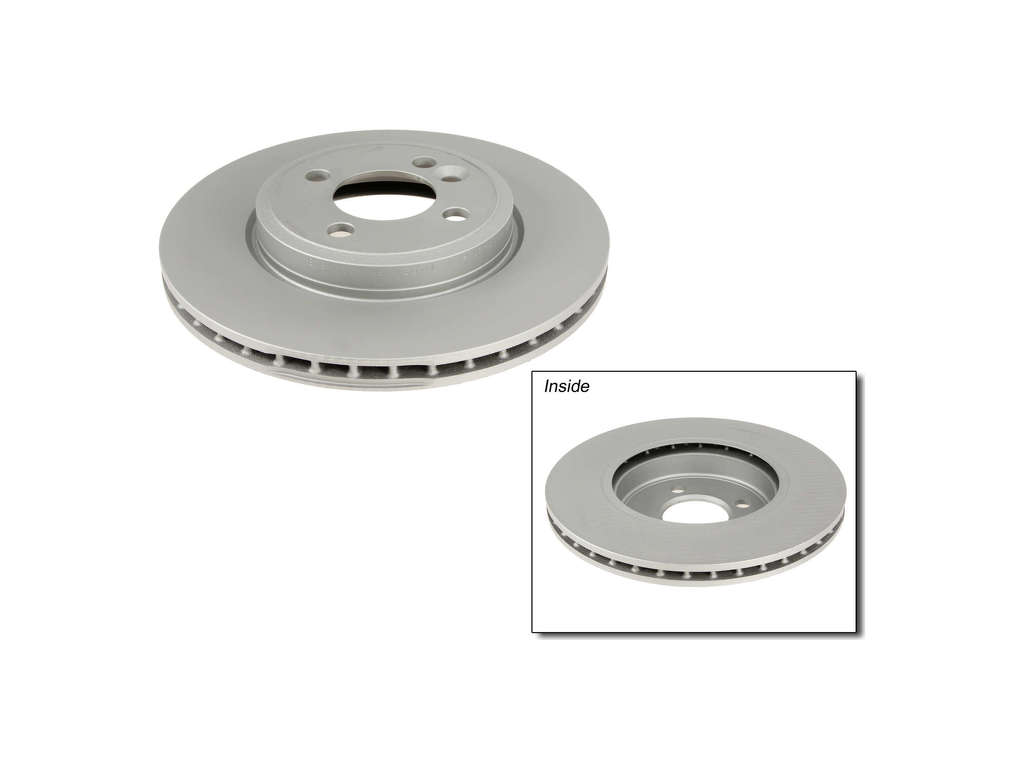 2007-2015 Mini Cooper Disc Brake Rotor - Front (Zimmermann Coated)
