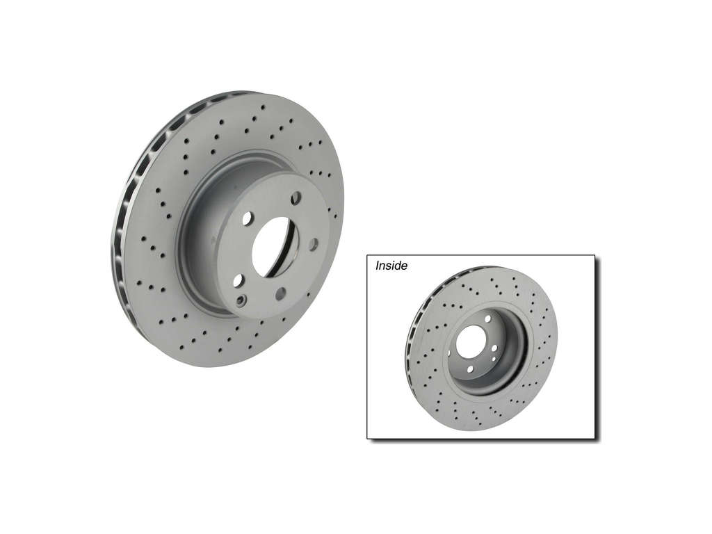 2003-2006 Mercedes-Benz S500 Disc Brake Rotor - Front (Zimmermann Coated)