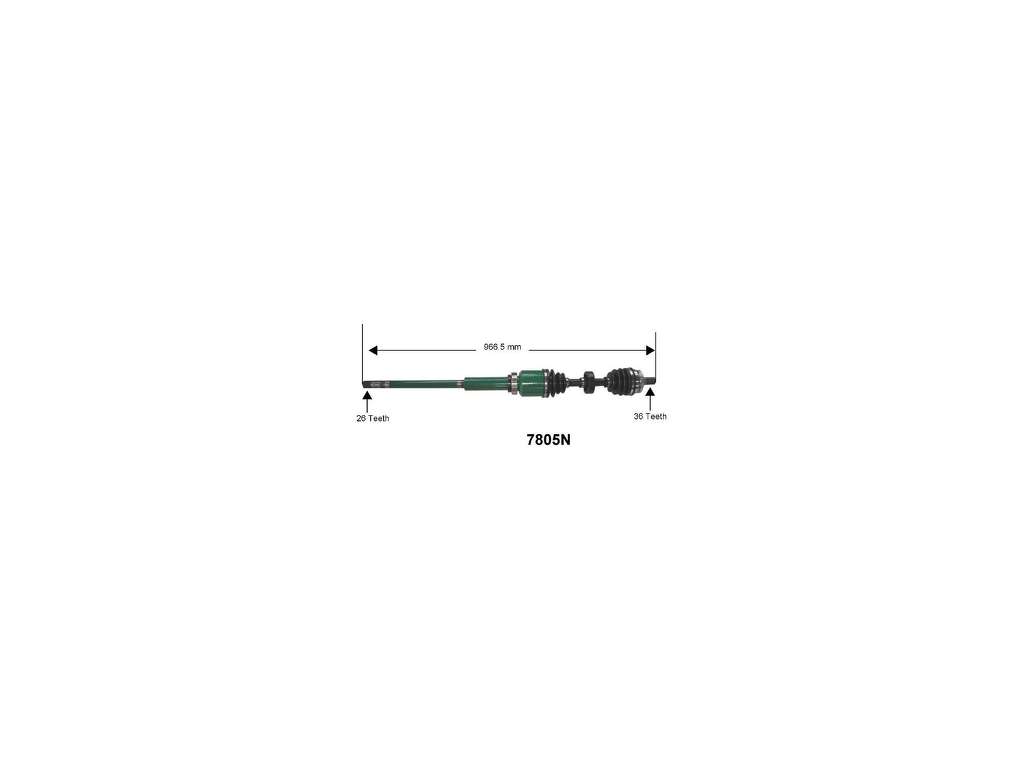 1999-2000 Volvo V70 CV Axle Assembly - Front Right (Autopart International)