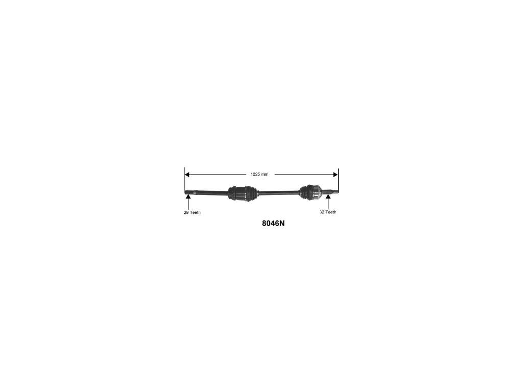 1993-1997 Mercury Villager CV Axle Assembly - Right (Autopart International)