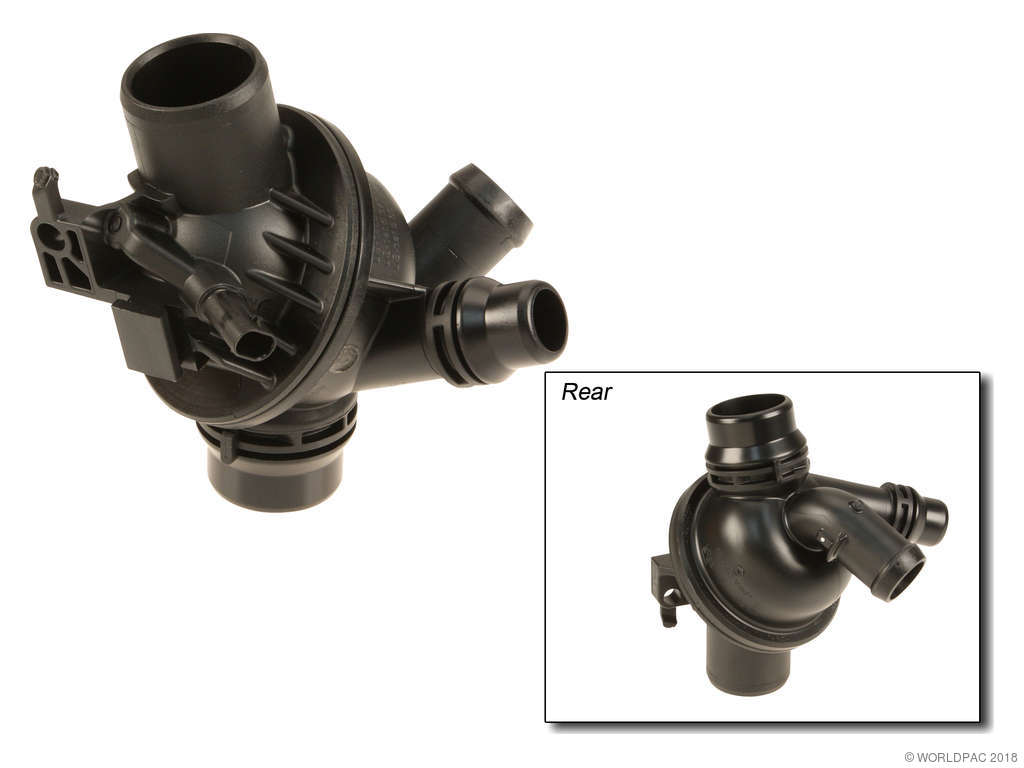2011 BMW 528i Engine Coolant Thermostat / Water Outlet Assembly (Mahle)