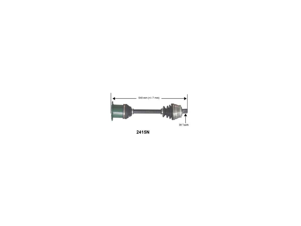 2002-2004 Audi A6 CV Axle Assembly - Front (Autopart International)
