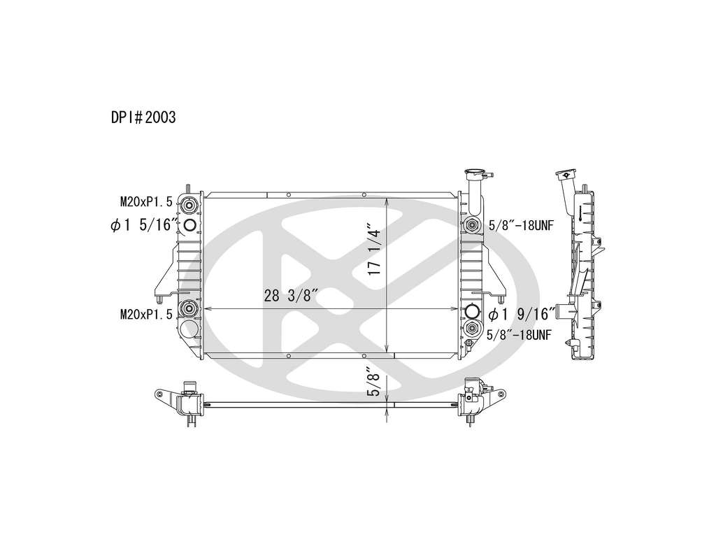 1996-2005 Chevrolet Astro Radiator (Koyo Cooling)