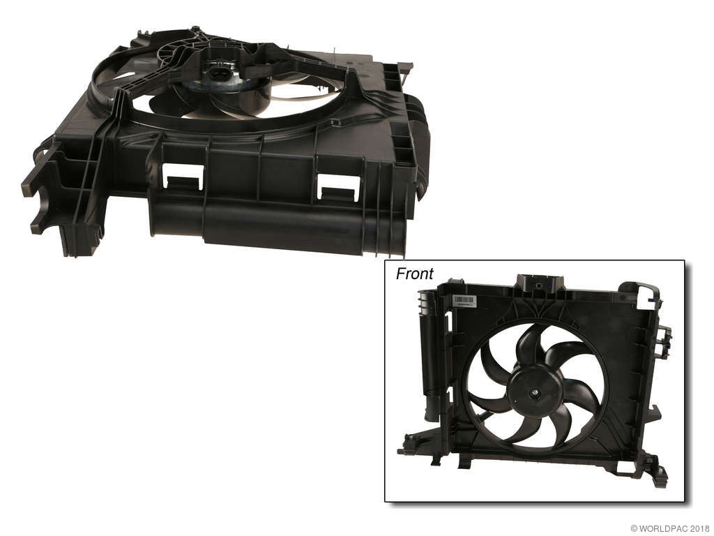 2008-2015 Smart Fortwo Engine Cooling Fan Assembly (Behr)
