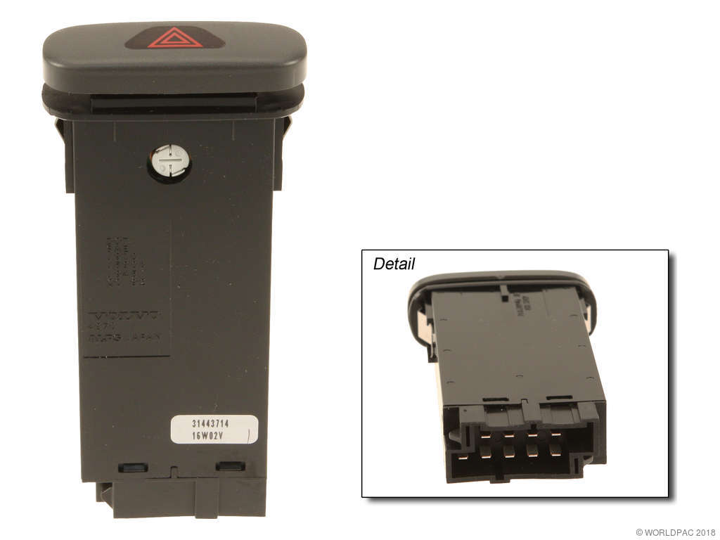 1998-2000 Volvo V70 Hazard Warning Switch (Genuine)