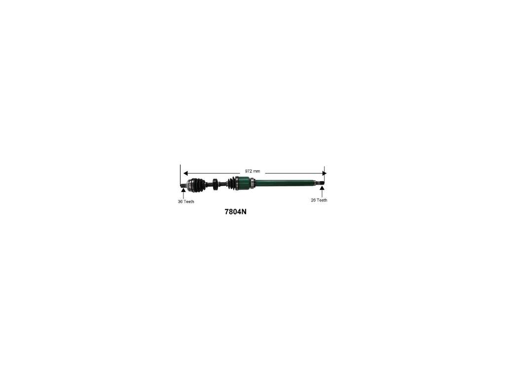 1999-2000 Volvo V70 CV Axle Assembly - Front Right (Autopart International)