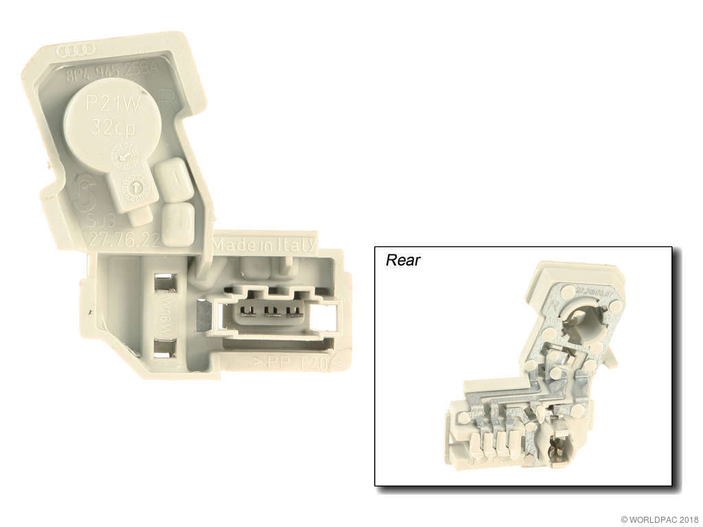 2006-2008 Audi A3 Tail Light Socket - Right Inner (Genuine)