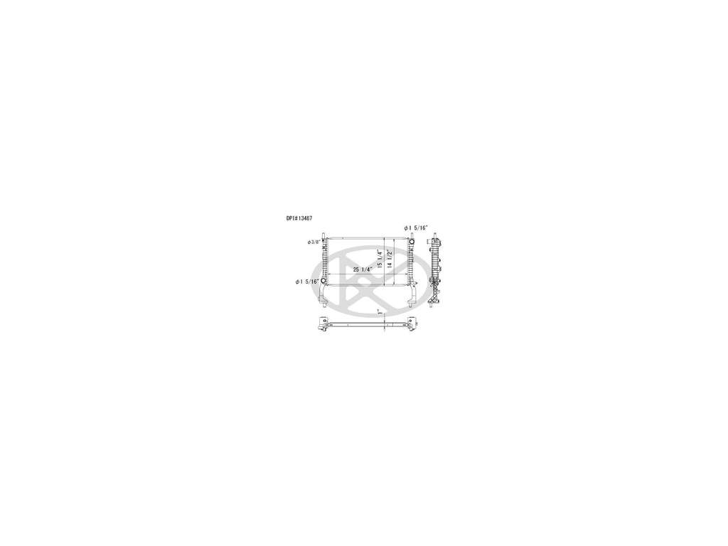 2015-2022 Ford Mustang Radiator -  or Front (Koyo Cooling)