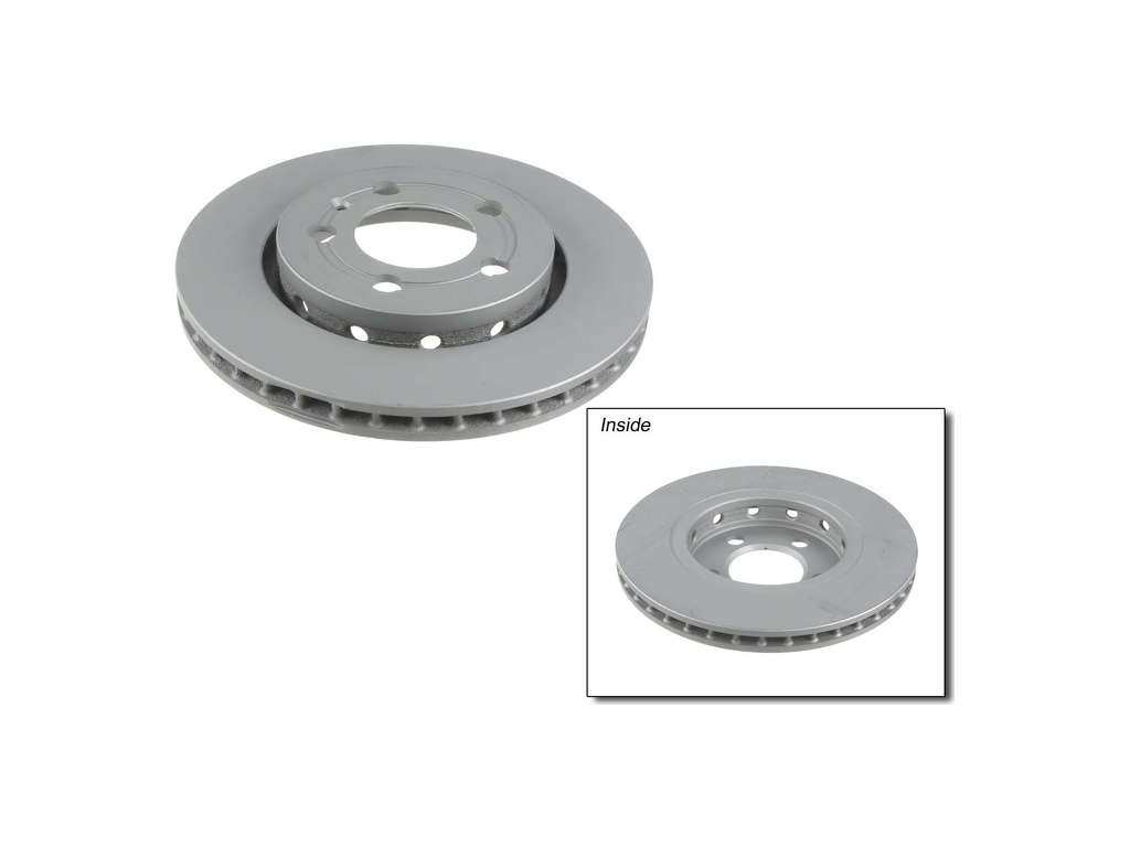 2002-2005 Volkswagen Jetta Disc Brake Rotor - Rear (Zimmermann Coated)