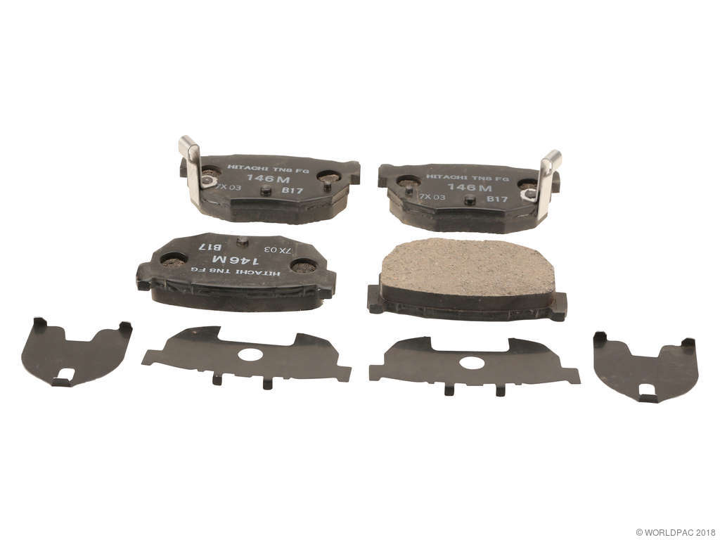 1984-1988 Nissan 200SX Disc Brake Pad Set - Rear (Hitachi)