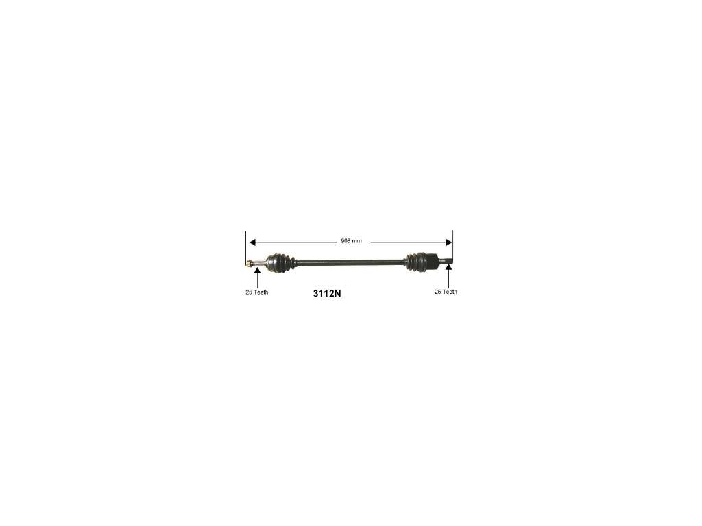 1995-1999 Hyundai Accent CV Axle Assembly - Front Right (Autopart International)