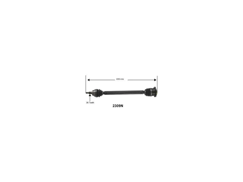 1998-2001 Volkswagen Beetle CV Axle Assembly - Front Right (Autopart International)