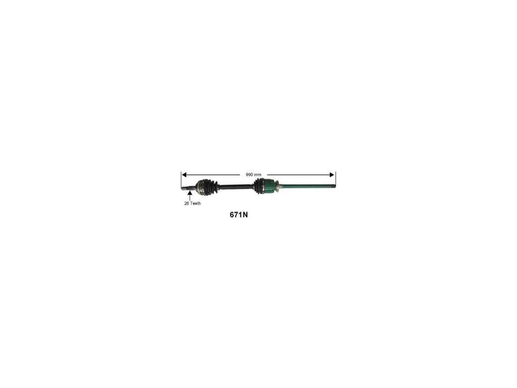 1999-2003 Lexus RX300 CV Axle Assembly - Front Right (Autopart International)
