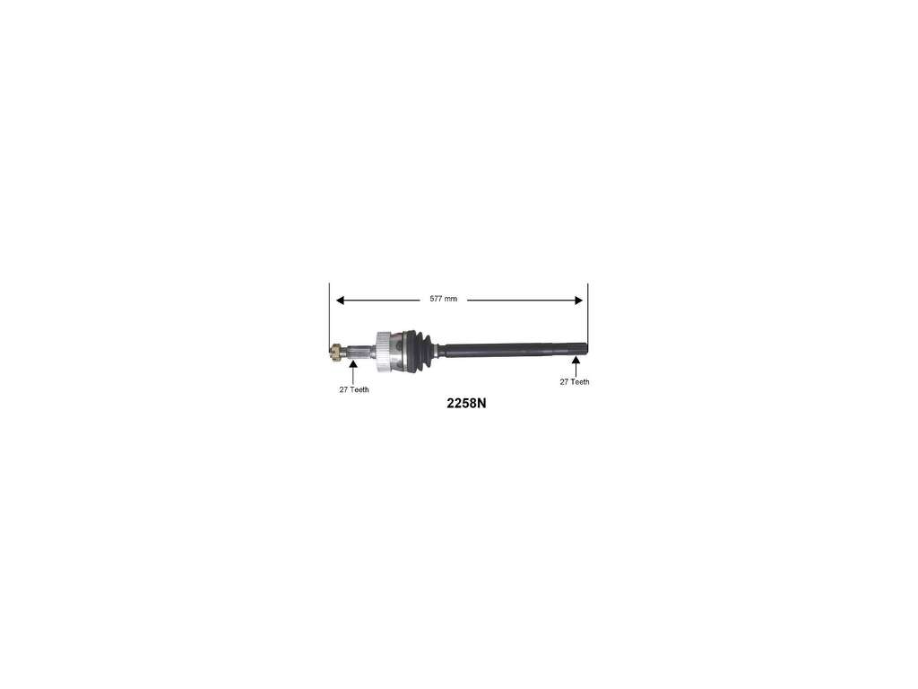 1985-1987 Jeep Cherokee CV Axle Assembly - Front Left (Autopart International)