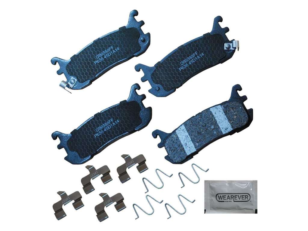 1995-1998 Mazda Protege Disc Brake Pad Set - Rear (CARQUEST)